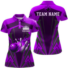 Load image into Gallery viewer, Personalized Bowling Shirts for Women Polo Bowling Jersey Camo Bowling Uniform QZT428