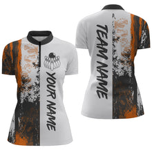 Load image into Gallery viewer, Camo 3D Bowling Shirts Women Custom Bowling Team Jersey Quarter Zip Multicolor QZT469