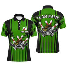 Load image into Gallery viewer, Custom Bowling Shirt for Men Bowling Jersey Bowling Team League Polo Shirt QZT44