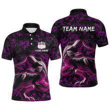 Load image into Gallery viewer, Custom Purple Bowling Shirt Sauropod Bowling Jersey Quarter Zip Bowling League QZT632