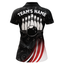 Load image into Gallery viewer, Bowling Shirt American Camo Bowling Jersey Customized for Women Polo Bowling Team League QZT262