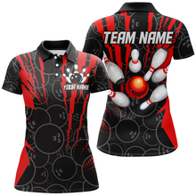 Load image into Gallery viewer, Custom Bowling Shirts Camo Bowling Jersey Quarter Zip Shirt for Women QZT415