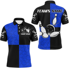 Load image into Gallery viewer, Polo Bowling Shirts Customized for Men Bowling Jersey Bowling Team League QZT425