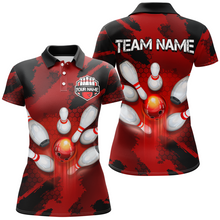 Load image into Gallery viewer, Camo 3D Bowling Shirts Women Custom Bowling Team Jersey Polo Multicolor QZT468