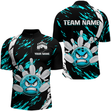 Load image into Gallery viewer, Men's Bowling Shirt Custom Bowling Jersey Quarter Zip Bowling Multicolor Team Shirts QZT483