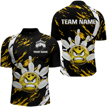 Load image into Gallery viewer, Men's Bowling Shirt Custom Bowling Jersey Quarter Zip Bowling Multicolor Team Shirts QZT483