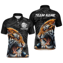 Load image into Gallery viewer, Custom Tiger Bowling Shirt Tiger Bowling Team League Unisex Quarter-Zip Bowling Outfit QZT638