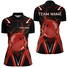 Load image into Gallery viewer, Personalized Bowling Team Shirts for Women Quarter Zip Bowling Multicolor QZT455