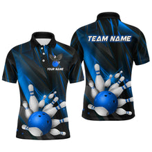 Load image into Gallery viewer, Eagle Bowling Polo Shirts For Men &amp; Women Custom Team Bowling Jersey Uniform Bowler Gift | Blue BDT524
