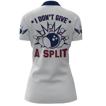 Load image into Gallery viewer, I Don't Give A Split Bowling Quarter-Zip Shirt Women Custom American Bowling Jersey BDT276