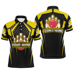 Personalized Bowling Jersey For Men Bowling Polo Shirt For Team Strike BDT271