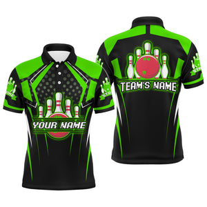 Personalized Bowling Jersey For Men Bowling Polo Shirt For Team Strike BDT271