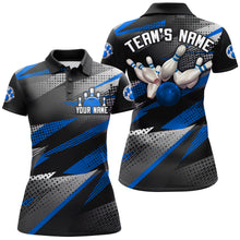 Load image into Gallery viewer, Bowling Polo Shirt For Women Bowling Team League Jersey Custom Bowling Shirt BDT268