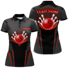 Load image into Gallery viewer, Personalized Bowling Jersey For Women Bowling Team League Shirts Custom Bowling Polo Shirt BDT378