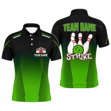 Load image into Gallery viewer, Strike Bowling Shirts For Men Custom Bowling Polo Shirts Team League Bowling Jerseys BDT346