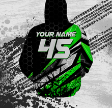 Load image into Gallery viewer, Adult ATV Quad Hoodie Green Custom Quad Bike Hooded Jersey Men Women Extreme Off-Road PDT905