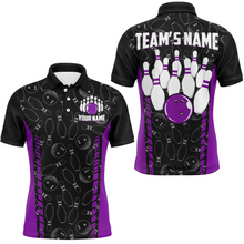 Load image into Gallery viewer, Custom Bowling Jersey For Men Seamless Pattern Bowling Shirt Team Bowling Polo Shirt BDT302