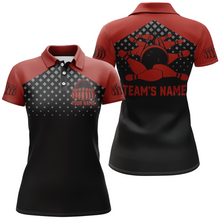 Load image into Gallery viewer, Custom Bowling Shirts With Name Bowling Team Jersey For Women Bowling Polo Shirt League BDT329