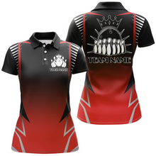 Load image into Gallery viewer, Custom Bowling Polo Shirt For Women Bowling Team Jersey Personalized Bowling Shirts BDT345