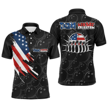 Load image into Gallery viewer, American Bowling Shirts Men Custom Bowling Polo Shirt Team League Bowling Jerseys BDT348