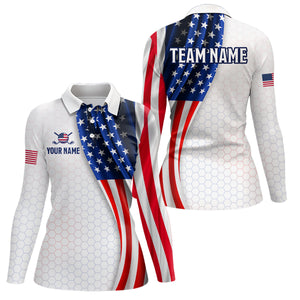 American Flag Golf Polo Shirt Custom Men Women Golf Shirts US Flag Golf Polo Shirt MMG36