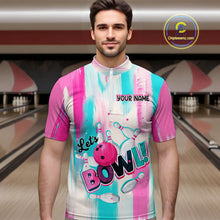 Load image into Gallery viewer, Vintage Pink Bowling Shirts for Women Men Custom Team Bowling Jerseys for Bowlers MBL115