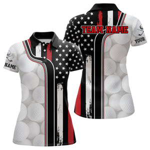 Custom Patriotic Golf Polo Shirt for Men Women Team US Golf Shirts for Golfer MMG21
