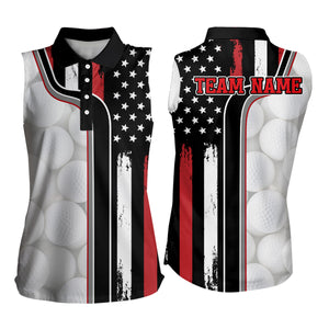 Custom Patriotic Golf Polo Shirt for Men Women Team US Golf Shirts for Golfer MMG21