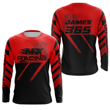 Load image into Gallery viewer, Motocross MX Racing Jersey Men Kid Women UPF30+ Red Off-road Dirt Bike Riding Shirt XM233