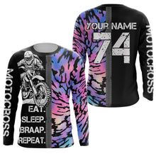 Load image into Gallery viewer, Motocross Jersey Personalized UPF30+ Dirt Bike Racing Jersey Men Kid Motorcycle Shirt XM32