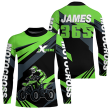 Load image into Gallery viewer, ATV Racing Jersey Green Custom ATV Riding Shirt for Kid Adult Quad Bike ATV Jersey MX116