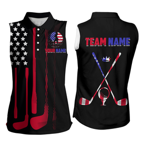 American Flag Golf Polo Shirt Custom for Men Women Patriotic Golf Polo US Shirt MMG40