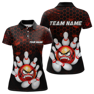 Angry Pin Red Bowling Shirts Custom Bowling Jersey for Men Women and Team MBL69