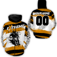 Load image into Gallery viewer, Custom Orange Motocross Racing Hoodie Jersey for Biker Men Women Dirt Bike Hoodie Zip MH60