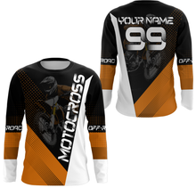 Load image into Gallery viewer, Motocross Jersey Men Women Kid Dirt Bike Orange Off-Road Shirt Upf30+ MX Racing Jersey XM287