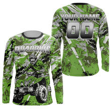 Load image into Gallery viewer, ATV Motocross Racing Jersey Green Upf30+ ATV Quad Bike Jersey Off-road Men Kid Women MX06
