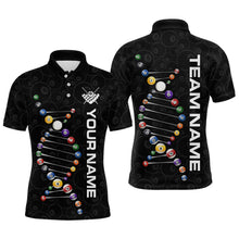 Load image into Gallery viewer, Personalized Billiard Jersey DNA 8 Ball Pool Men Billiard Shirt for Men Team Polo &amp; 1/4 Zip NNT35