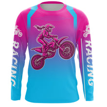 Load image into Gallery viewer, Girl Racing Jersey UPF30+ Youth MX Racing Dirt Bike Off-Road Shirt Biker Girl Women DNT67