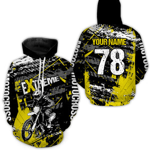 Custom Motocross Hoodie Jersey Youth Dirt Bike Motorcycle Hoodie Shirt for Men Women Kid HOT01