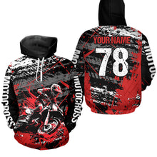 Load image into Gallery viewer, Custom Youth Motocross Hoodie Sweatshirts Dirt Bike Hoodies for Kid Adult Motorcycle Hoodie HOT14