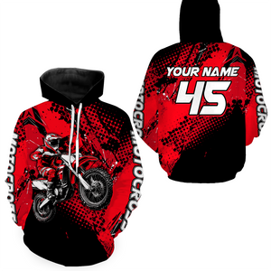 Personalized Motocross Hoodie Jersey Youth Dirt Bike Off Road Hoodie Shirt for Men Women Kid HOT02
