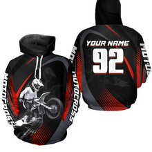 Load image into Gallery viewer, Personalized Youth Racing Hoodie Dirt Bike Motocross Hoodie Shirt for Kid Men Women HOT11