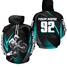 Load image into Gallery viewer, Personalized Youth Racing Hoodie Dirt Bike Motocross Hoodie Shirt for Kid Men Women HOT11