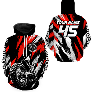 Custom Youth Dirt Bike Motocross Hoodie Shirt for Men Women Kid Motocross Hoodie Jersey HOT03