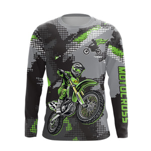 Adult&Kid Custom Dirt Bike Jersey Motocross Jersey Upf30+ Motocross Shirt| CTP81
