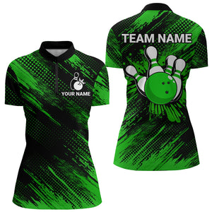 Green Bowling Jersey Men And Women Custom Bowling Shirts Unisex Polo Bowling Team Shirt CP17