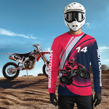Load image into Gallery viewer, Custom Eagle ATV Riding Jersey Pink and Blue Quad Bike Jersey for Kid Men Women MX103