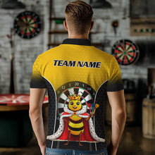Load image into Gallery viewer, Custom Funny King Bee Dart Shirt Dart Team Jersey for Men Dartboard Polo &amp; 1/4 Zip Shirts NNT164