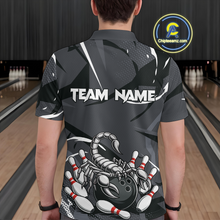 Load image into Gallery viewer, Custom Scorpio Zodiac Bowling Men Bowling Shirt Polo &amp; Quarter-Zip Bowling Team Jerseys HNT59