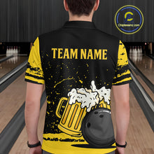 Load image into Gallery viewer, Custom Funny Beer Bowling Men Shirts Bowling Uniform Polo &amp; 1/4 Zip Bowling Team Jerseys HNT98